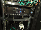 Rack with equipment
